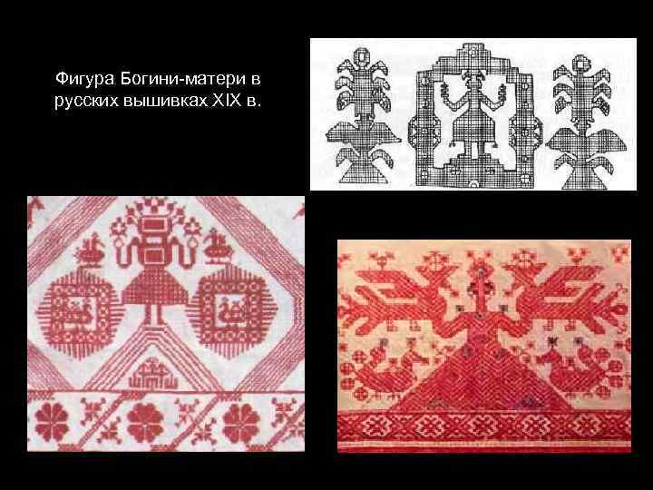 Фигура Богини-матери в русских вышивках XIX в. 