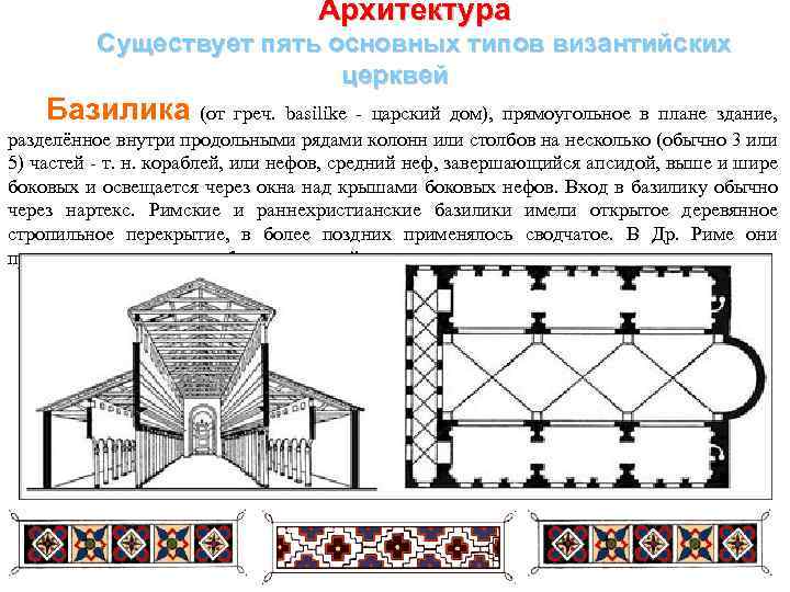 Что как правило лежит в плане византийской храмовой архитектуры