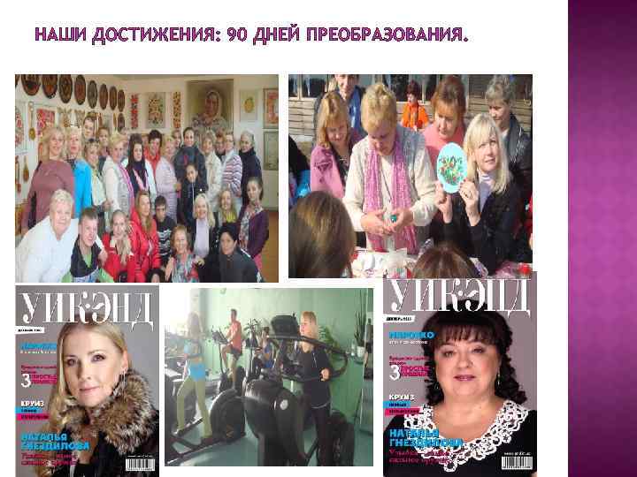НАШИ ДОСТИЖЕНИЯ: 90 ДНЕЙ ПРЕОБРАЗОВАНИЯ. 