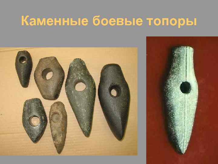 Каменные боевые топоры 
