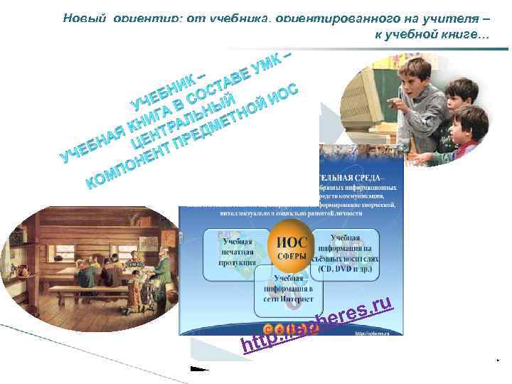Новый ориентир: от учебника, ориентированного на учителя – к учебной книге… u es. r