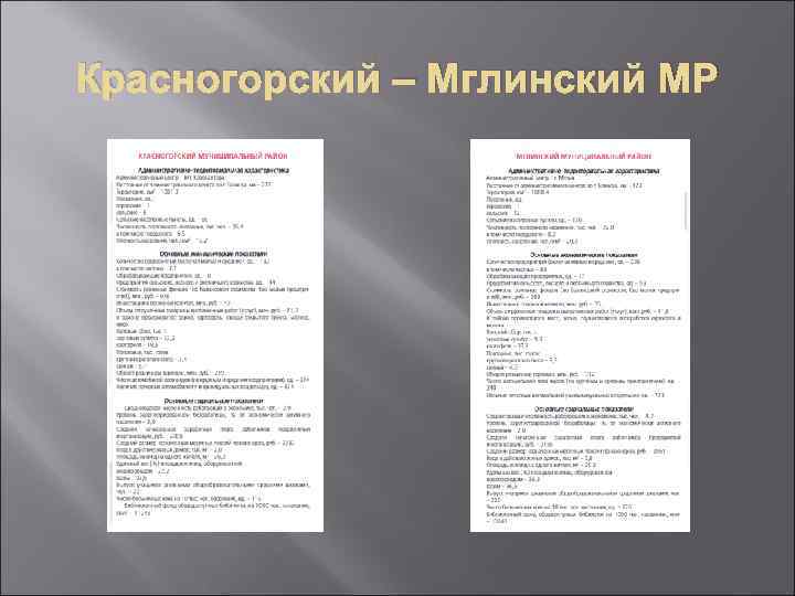 Красногорский – Мглинский МР 