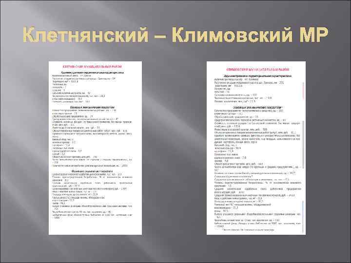 Клетнянский – Климовский МР 