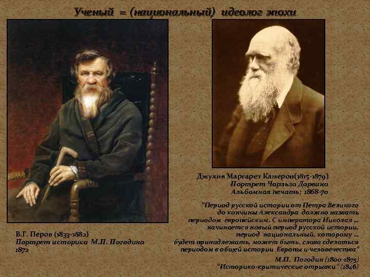 Ученый = (национальный) идеолог эпохи Джулия Маргарет Камерон(1815 -1879) Портрет Чарльза Дарвина Альбомная печать;