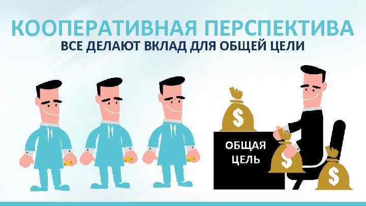 КООПЕРАТИВНАЯ ПЕРСПЕКТИВА ВСЕ ДЕЛАЮТ ВКЛАД ДЛЯ ОБЩЕЙ ЦЕЛИ ОБЩАЯ ЦЕЛЬ 