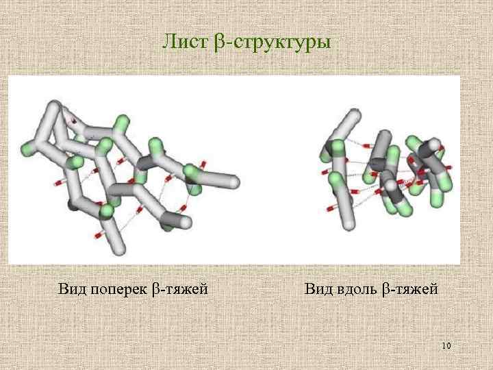 Лист -структуры Вид поперек -тяжей Вид вдоль -тяжей 10 