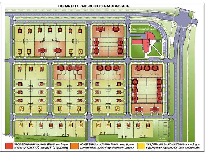 Генеральный план жилого квартала