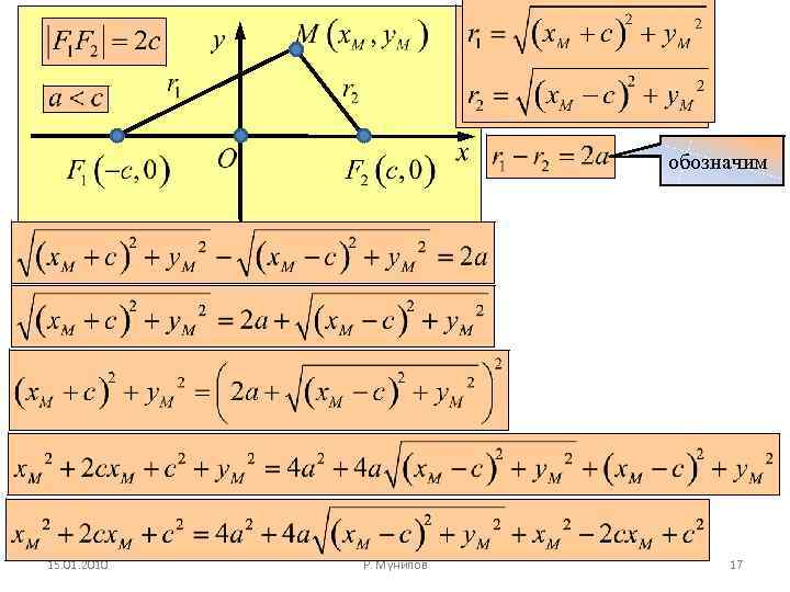 обозначим 15. 01. 2010 Р. Мунипов 17 