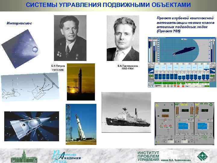 СИСТЕМЫ УПРАВЛЕНИЯ ПОДВИЖНЫМИ ОБЪЕКТАМИ Проект глубокой комплексной автоматизации нового класса атомных подводных лодок (Проект