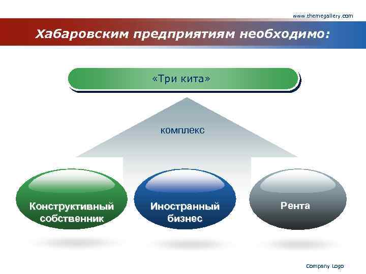 www. themegallery. com Хабаровским предприятиям необходимо: «Три кита» комплекс Конструктивный собственник Иностранный бизнес Рента