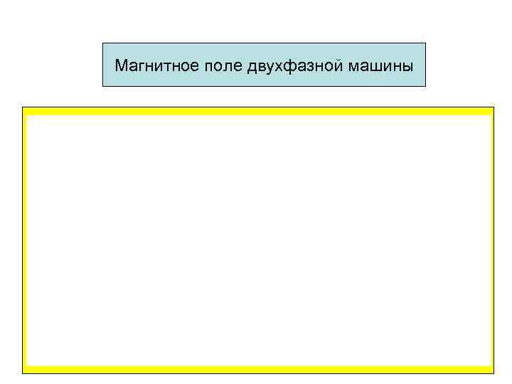 Магнитное поле двухфазной машины 