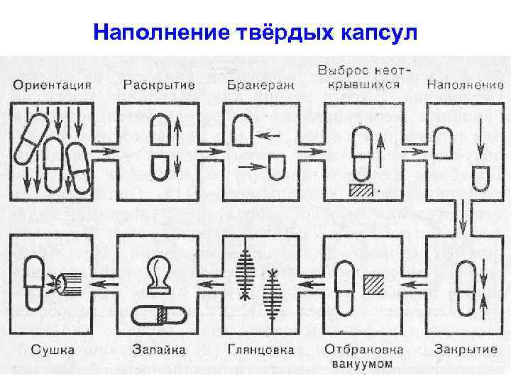 Наполнение твёрдых капсул • 