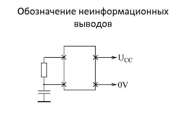 Обозначение неинформационных выводов 