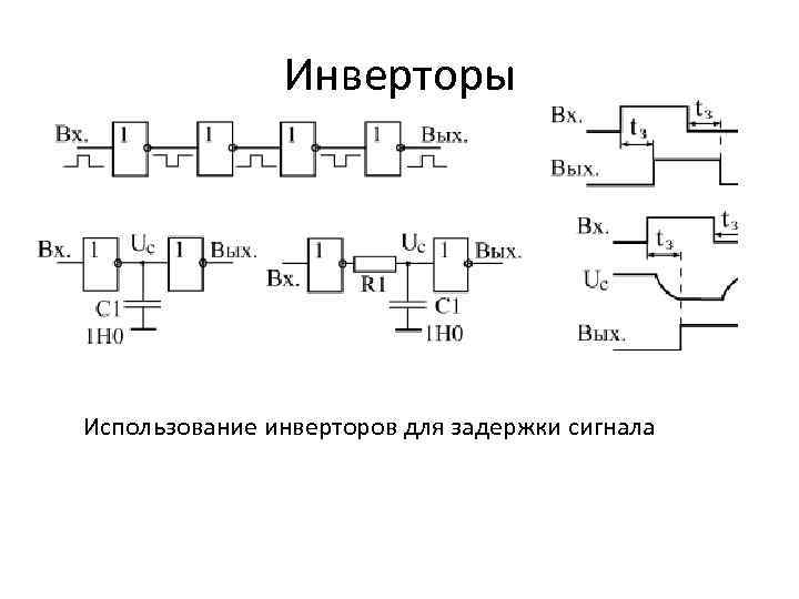 Схема задержки импульсов на логических элементах