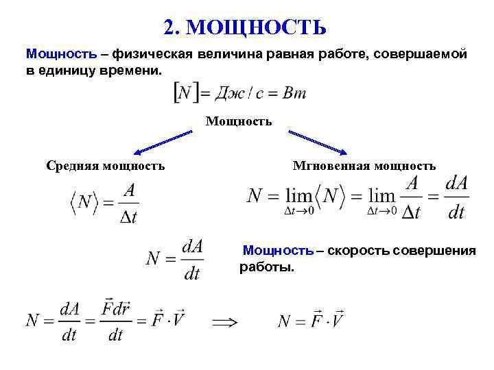 Средняя мощность. Мощность. Средняя мощность. Мгновенная мощность. Мощность силы средняя и мгновенная. Мгновенная механическая мощность формула. Мгновенная мощность формула.