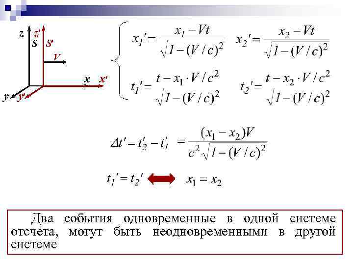 События одновременны если. События одновременные в одной инерциальной системе отсчета. Преобразования Галилея СТО. Элементы специальной теории относительности. Специальная теория относительности преобразования Галилея.