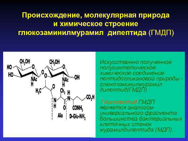 Молекулярная среда. Химическая структура гликопептидов. Мурамилдипептид. ГМДП. Глюкозаминилмурамилдипептид структура.