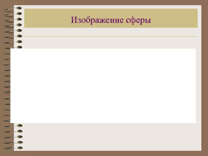 Изображение сферы 