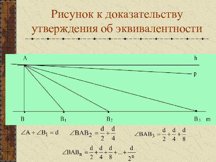 Рисунок к доказательству утверждения об эквивалентности 