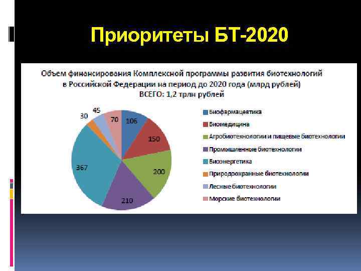 Приоритеты БТ-2020 