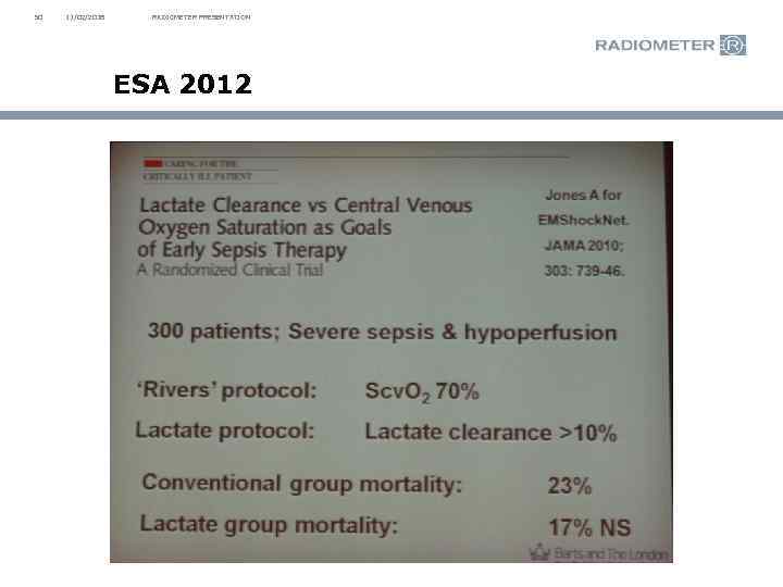50 11/02/2018 RADIOMETER PRESENTATION ESA 2012 