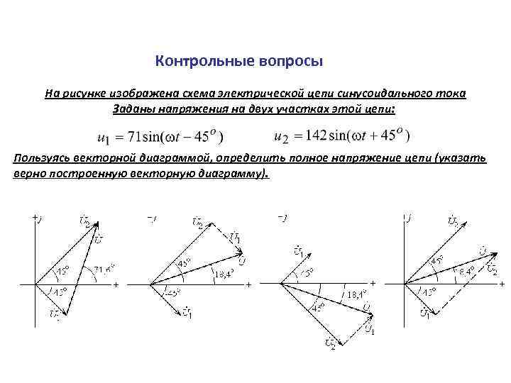 Графическое изображение синусоидальных переменных при помощи векторной диаграммы