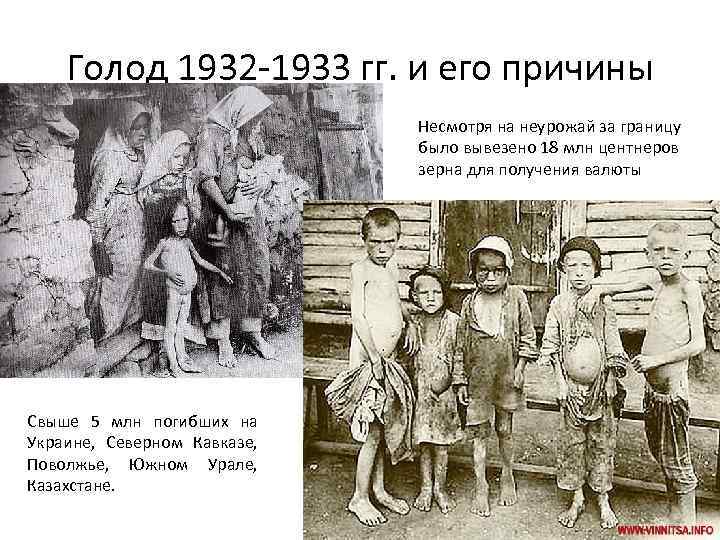 1932 1933. Голодомор 1932-1933 причины.