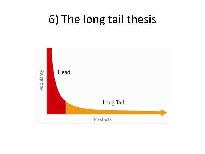 6) The long tail thesis 