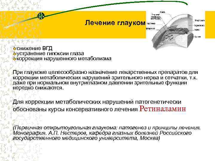 Понижение внутриглазного давления. Средство для понижения внутриглазного давления. Препараты для снижения ВГД при глаукоме.