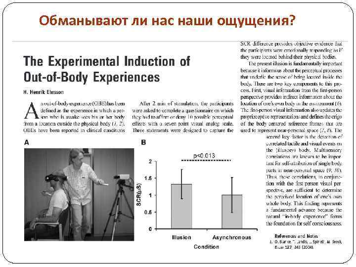 Обманывают ли нас наши ощущения? 