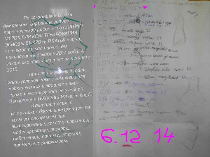 йся и в о сохранивше П е записи ном вариант бумаж ЯТИЮ работы по