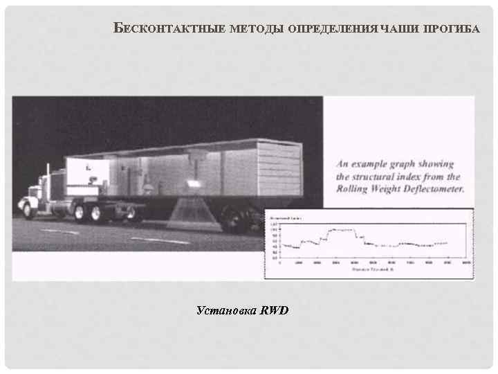 БЕСКОНТАКТНЫЕ МЕТОДЫ ОПРЕДЕЛЕНИЯ ЧАШИ ПРОГИБА Установка RWD 