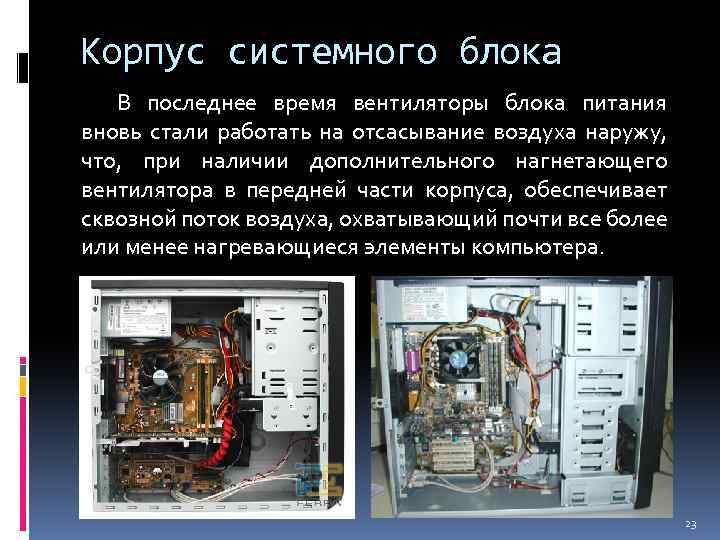 Какое из перечисленных устройств не входит в состав системного блока блок питания