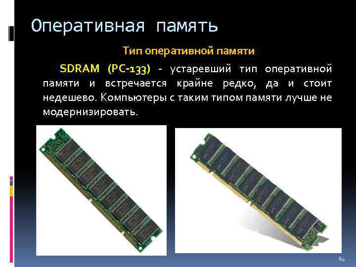 Оперативная память презентация