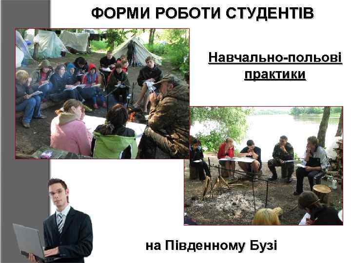 ФОРМИ РОБОТИ СТУДЕНТІВ Навчально-польові практики на Південному Бузі 