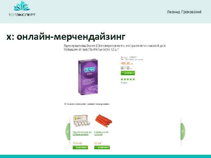 Леонид Гроховский x: онлайн-мерчендайзинг 