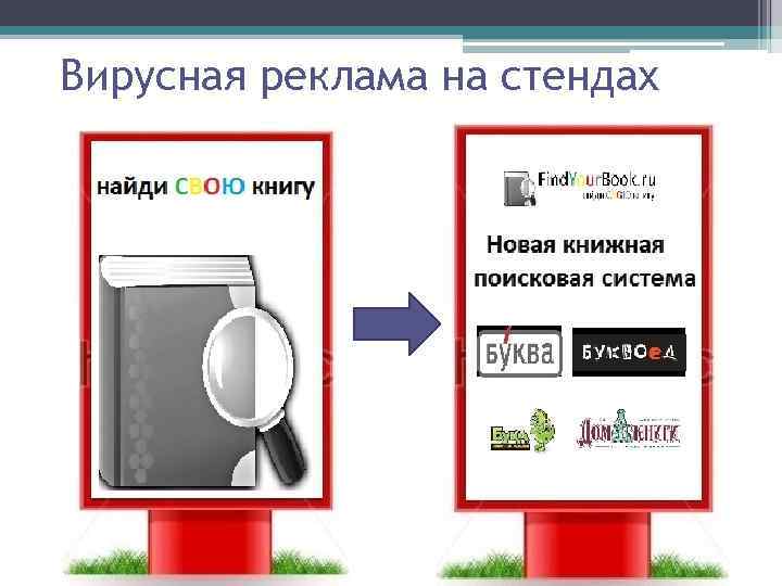 Вирусная реклама на стендах 