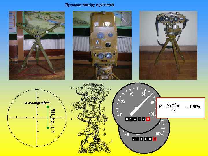 Прилади виміру відстаней S –S Sк пр к К = ———— · 100% 