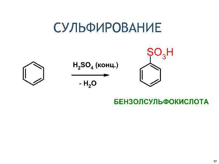 СУЛЬФИРОВАНИЕ 17 