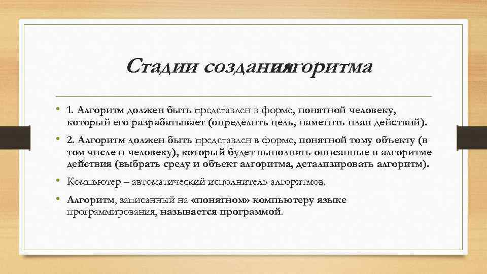 Понятная форма. Этапы разработки алгоритма. Стадии создания алгоритма. История создания алгоритма. Понятие алгоритма разработано кем.