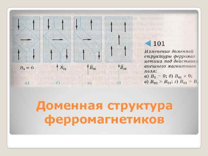 Доменная структура ферромагнетиков 