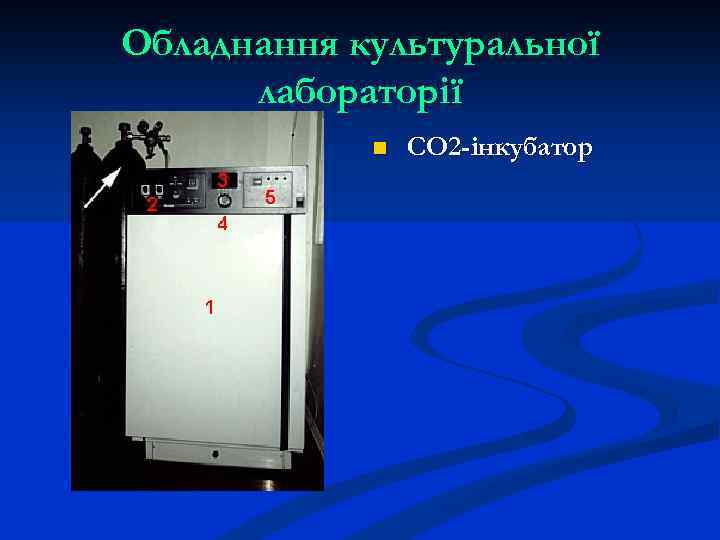 Обладнання культуральної лабораторії n СО 2 -інкубатор 