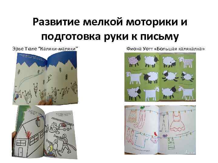 Развитие мелкой моторики и подготовка руки к письму Эрве Тюле “Каляки-маляки” Фиона Уотт «Большая