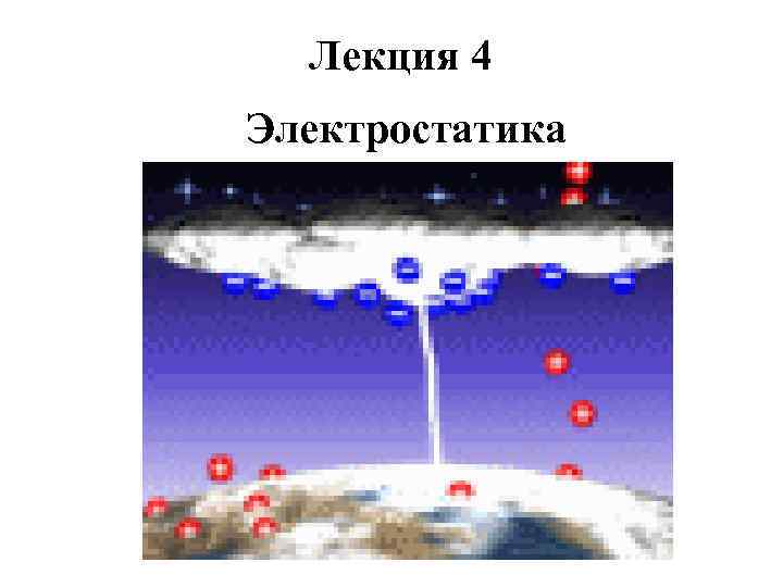 Лекция 4 Электростатика 