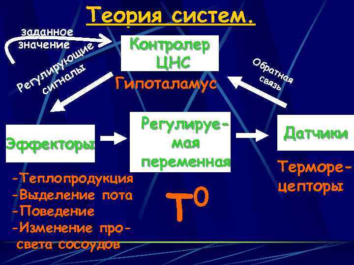 Теория систем. заданное значение ие ющ ру ы ли нал у ег сиг Р