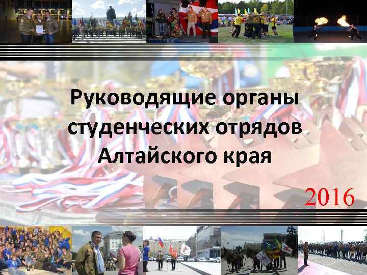 Руководящие органы студенческих отрядов Алтайского края 2016 