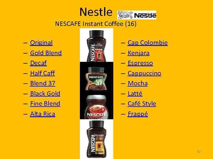 Nestle NESCAFE Instant Coffee (16) – – – – Original Gold Blend Decaf Half