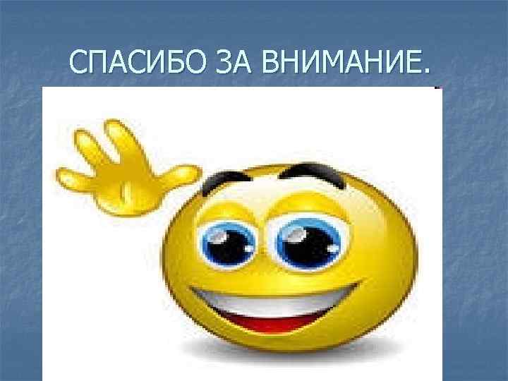 СПАСИБО ЗА ВНИМАНИЕ. 