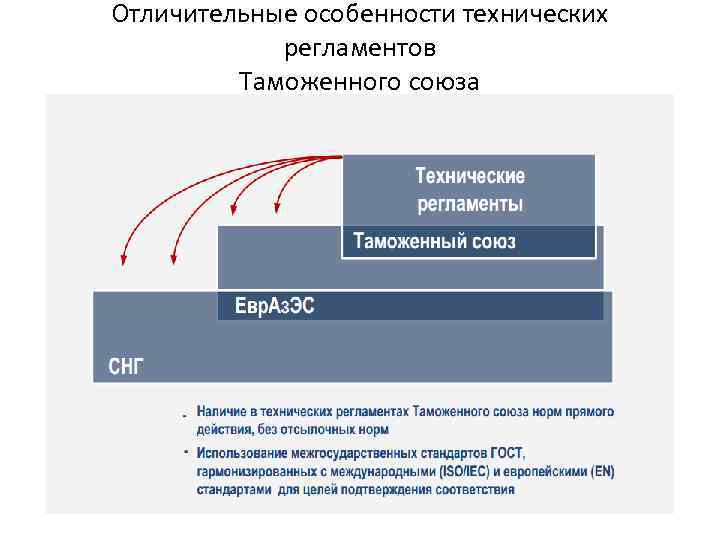 Отличительные особенности технических регламентов Таможенного союза 