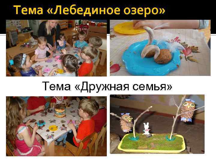 Тема «Лебединое озеро» Тема «Дружная семья» 